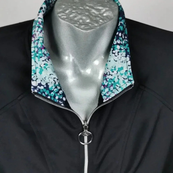 Danskin Warm-up Jacket Black Size XL Full Zip - Picture 3 of 8